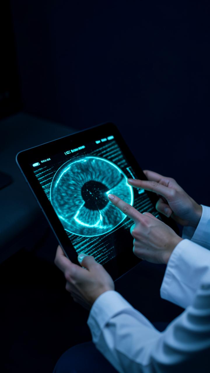 NetraSure doctor panel explaining: “Your OCT in one minute, without the jargon.”